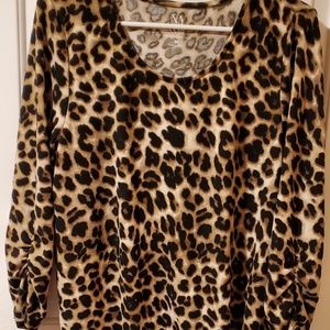 Leopard Print Top - Size L